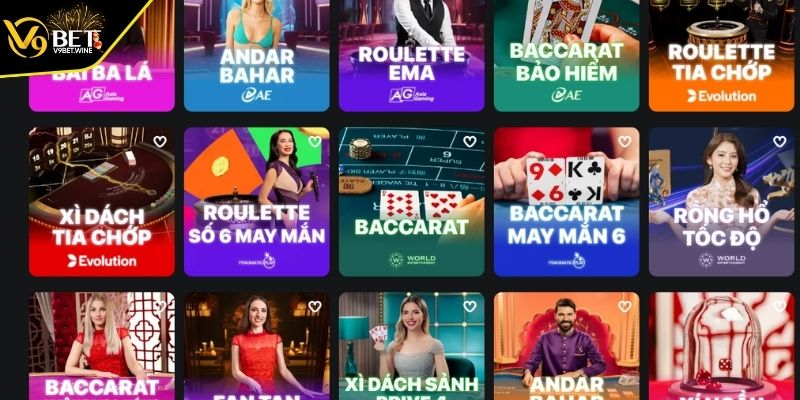 Các điểm mạnh thu hút hội viên tại sảnh live casino